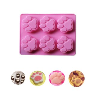 Khuôn Silicon Hình Bàn Chân Mèo