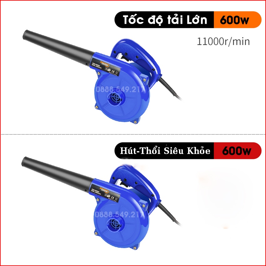 Máy Hút Và Thổi Bụi Cầm Tay Okem 600W Cực Mạnh- Máy Hút Bụi Đa Năng