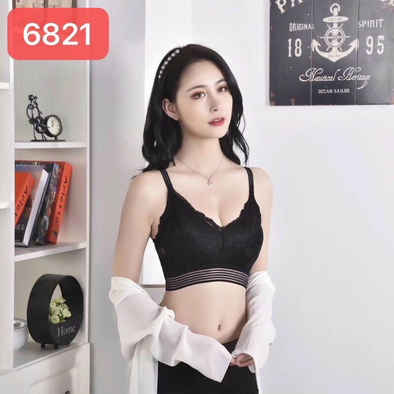 ÁO BRA REN ĐAN DÂY CHÉO LƯNG MÚT DÀY