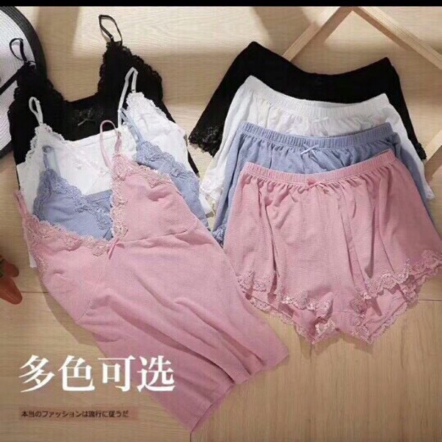 Bộ ngủ 2 dây len tăm