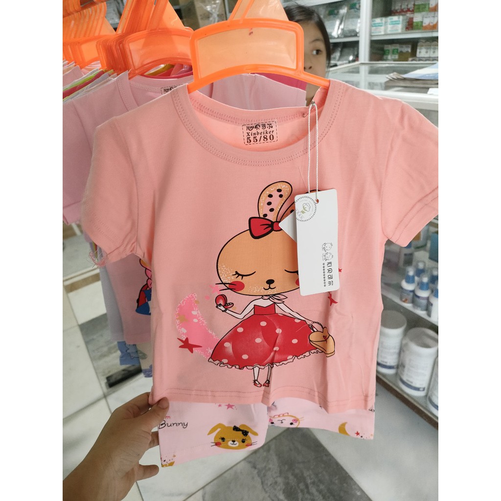 23-33kg Bộ cotton Quảng Châu xuất hàn cực xinh, đủ size nhí - trung - đại. CHỌN MÀU. BẢNG MÀU BÉ GÁI SỐ 4