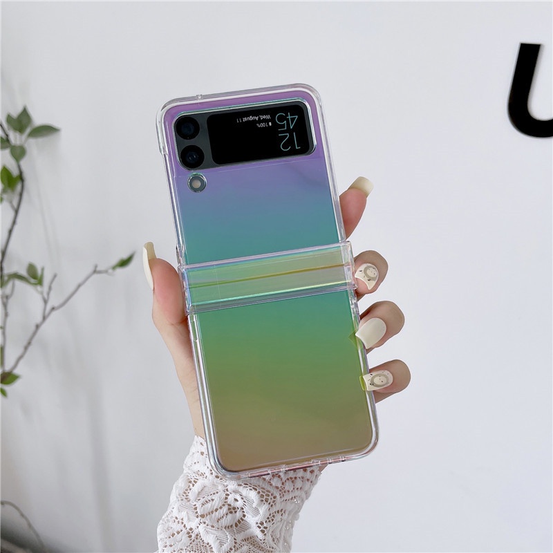 Ốp Điện Thoại Dạng Vali Trong Suốt Ánh Laser Chống Sốc Cho Samsung Galaxy Z Flip 4 Z Flip 3 Z Flip / Samsung Z Flip 4 Z Flip 3 Z Flip