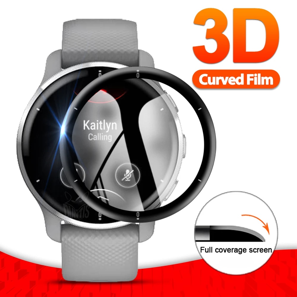 Kính Cường Lực Cong 3D Cho Đồng Hồ Thông Minh Garmin Venu 2 Plus