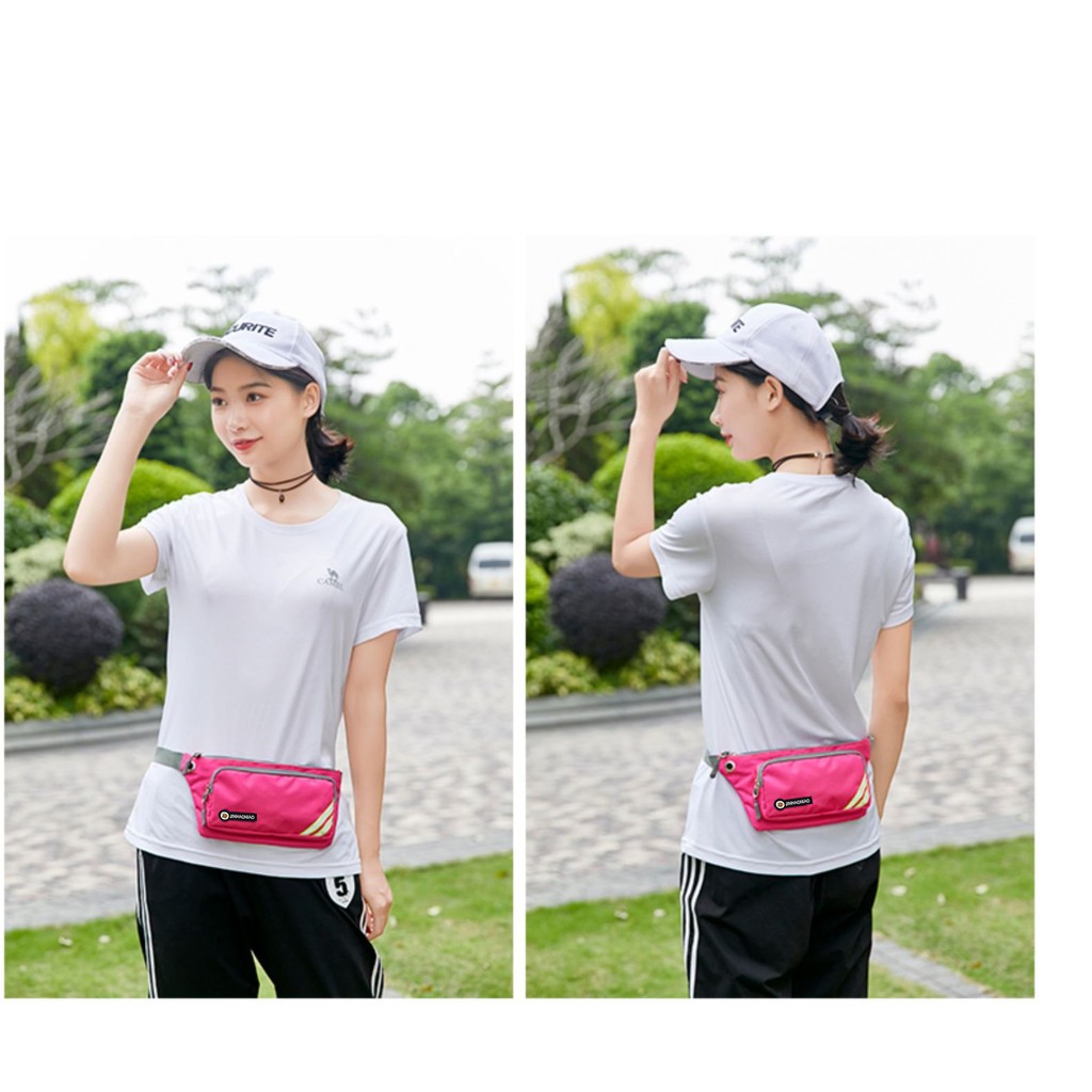 Túi đeo bụng túi đeo hông để đi chạy bộ tập gym đi siêu thị chống nước