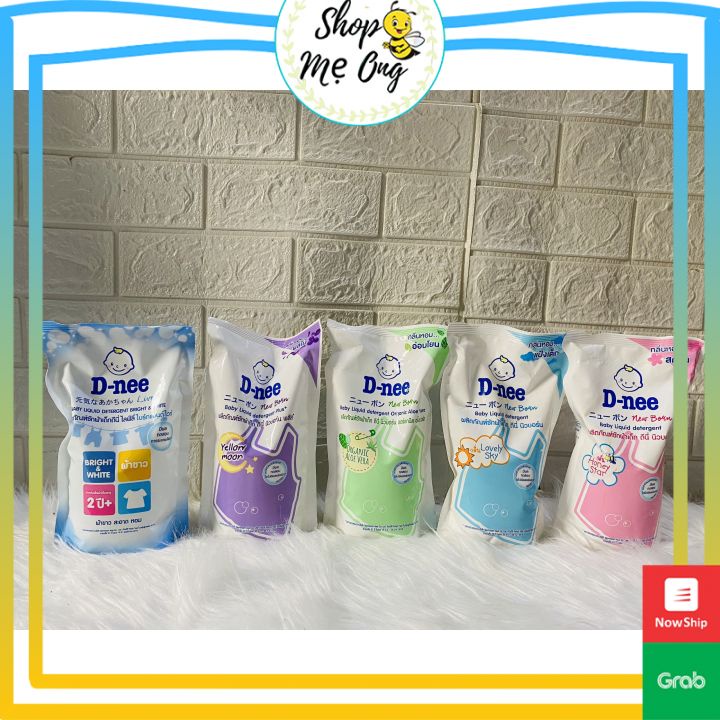 Combo 3 Túi Nước Giặt Dnee Cho Bé Sơ Sinh (Túi 600Ml)- Hàng Nội Địa Thái Lan - Hương Thơm Bền Lâu