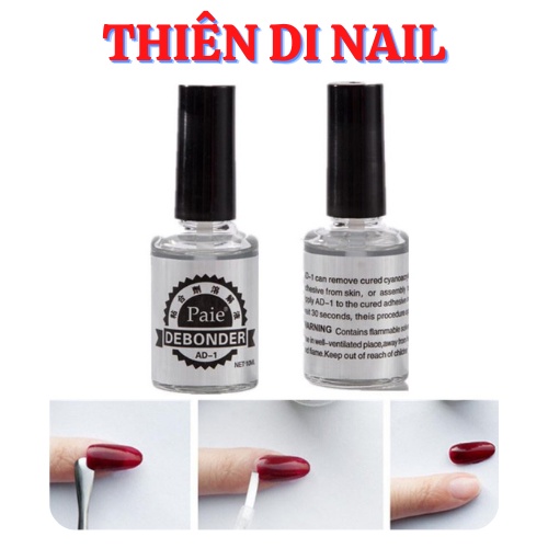 Nước Debonder AD rửa sáng đá, tháo mi, tháo móng giả Thiên Di Nail
