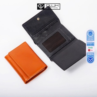 Ví nữ, ví nữ mini da thật ba gấp lisa da nhập khẩu - thời trang olux - full box