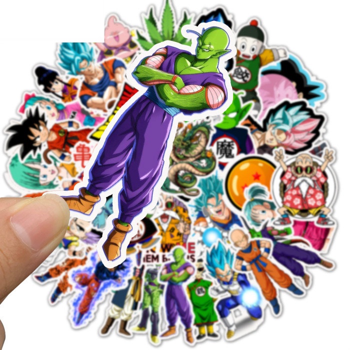 Bộ 50 miếng dán trang trí hình Dragon Ball Z Son Goku