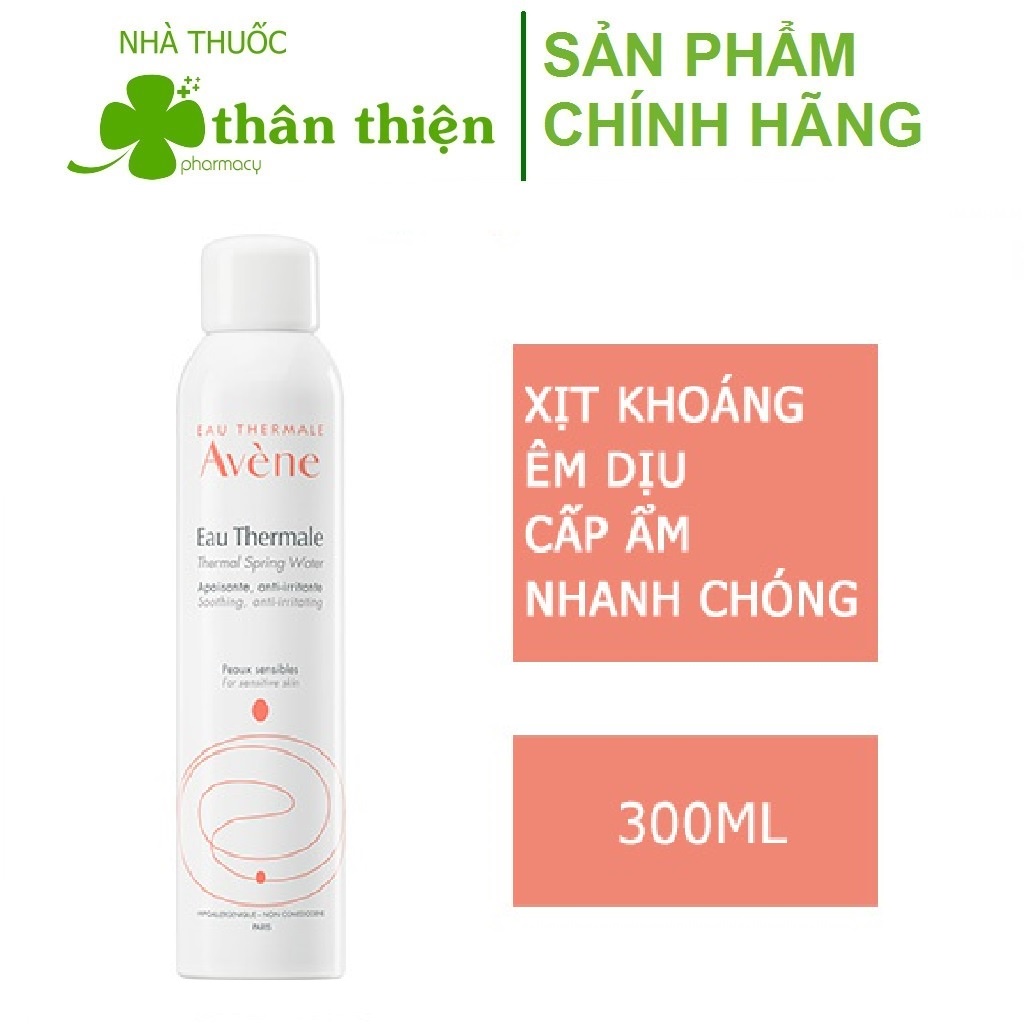 Xịt khoáng Avene Eau Thermale Avène Spring Water, dưỡng ẩm cho da, bảo vệ và tái tạo da