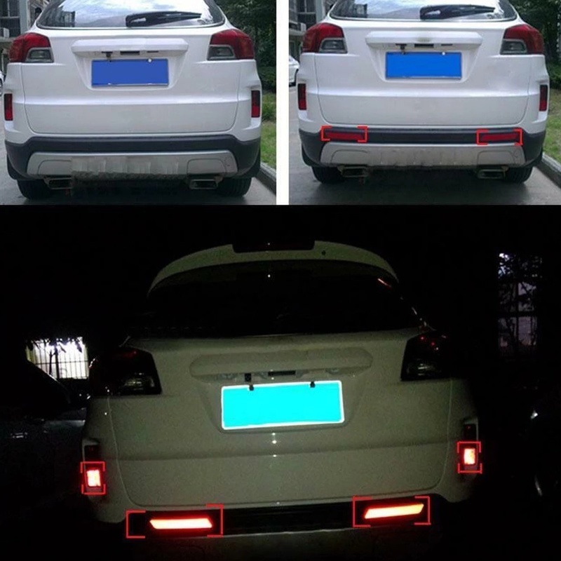 1 Cuộn Băng Keo Phản Quang Dài 1m In Logo An Toàn Trang Trí Xe Hơi / Xe Máy