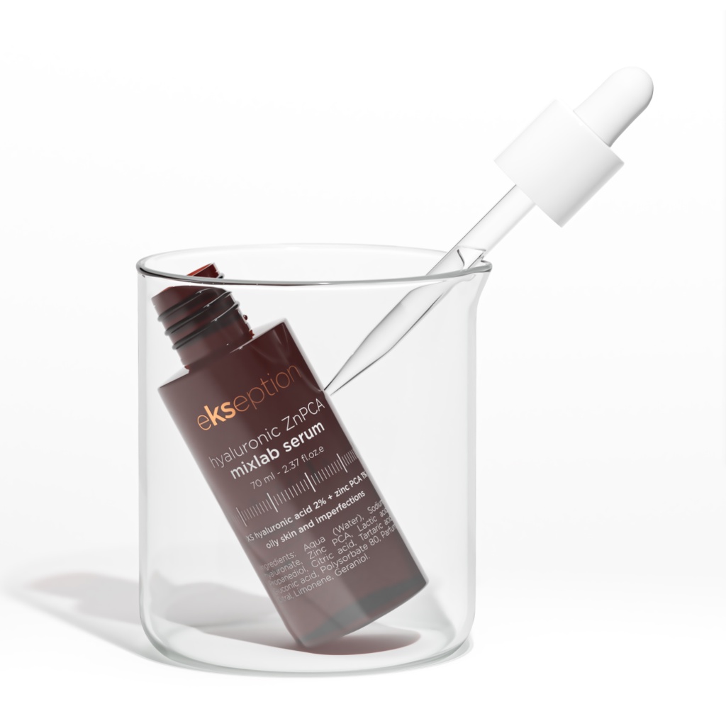 Serum giảm mụn kiểm soát nhờn EKSEPTION Hyaluronic ZnPCA Mixlab Serum 75ml