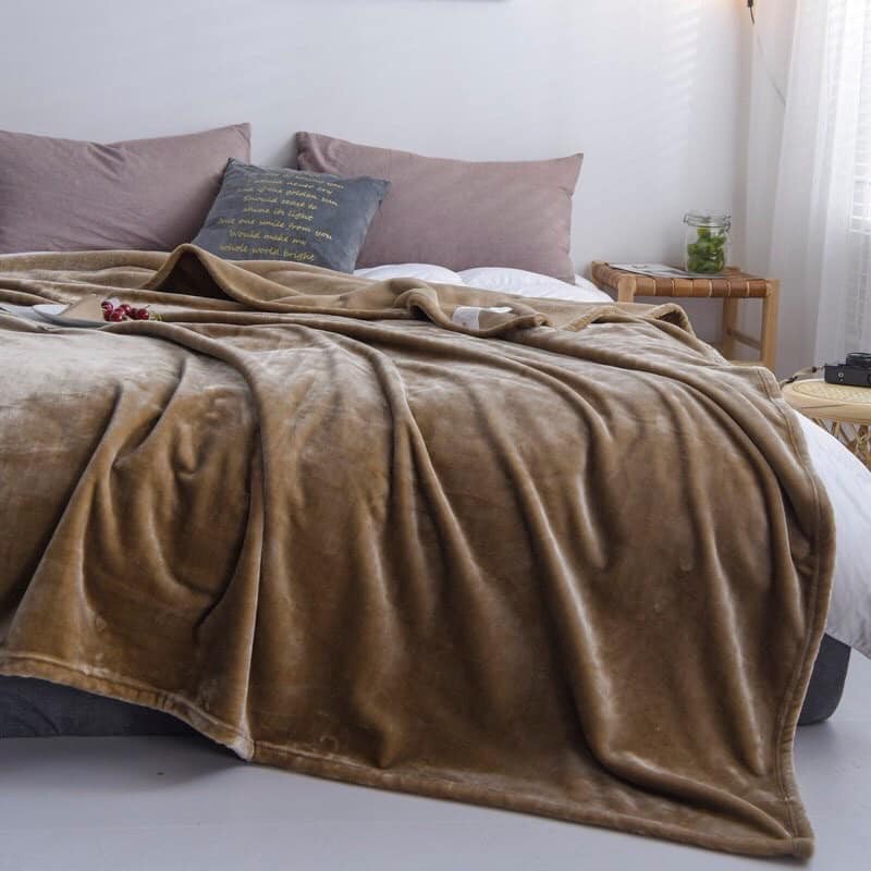 CHĂN LÔNG THỎ  BLANKET SALES SHOCK - hàng chuẩn xịn dày dặn, ấm áp, bền 10 năm, phù hợp với trẻ nhỏ, giặt máy thoải mái