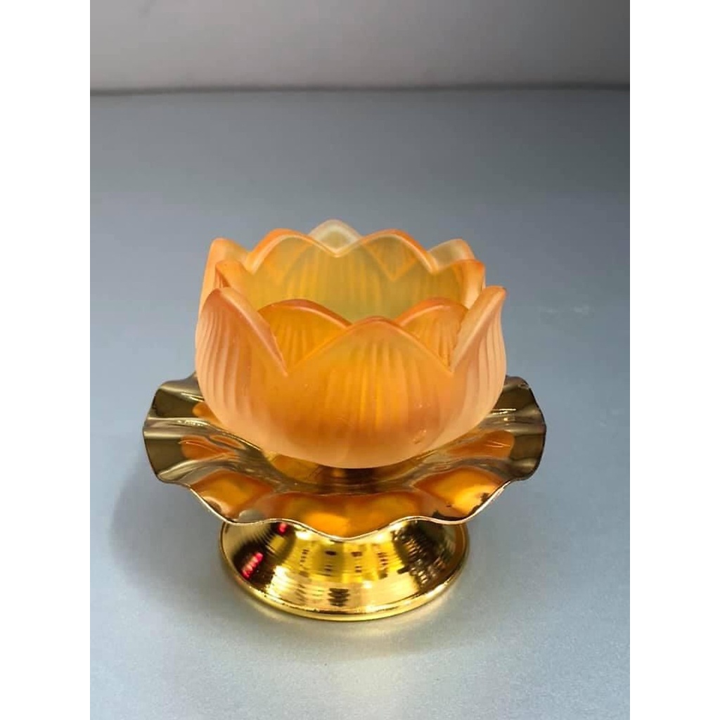 CHÂN ĐẾ NẾN THỜ CÚNG THỦY LƯU LI ĐẾ HỢP KIM HAN18456- Đồ thờ Tịnh Phương