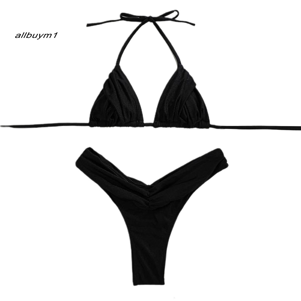 Bộ Bikini Lưng Cao Hở Lưng Thời Trang Mùa Hè Quyến Rũ Cho Nữ