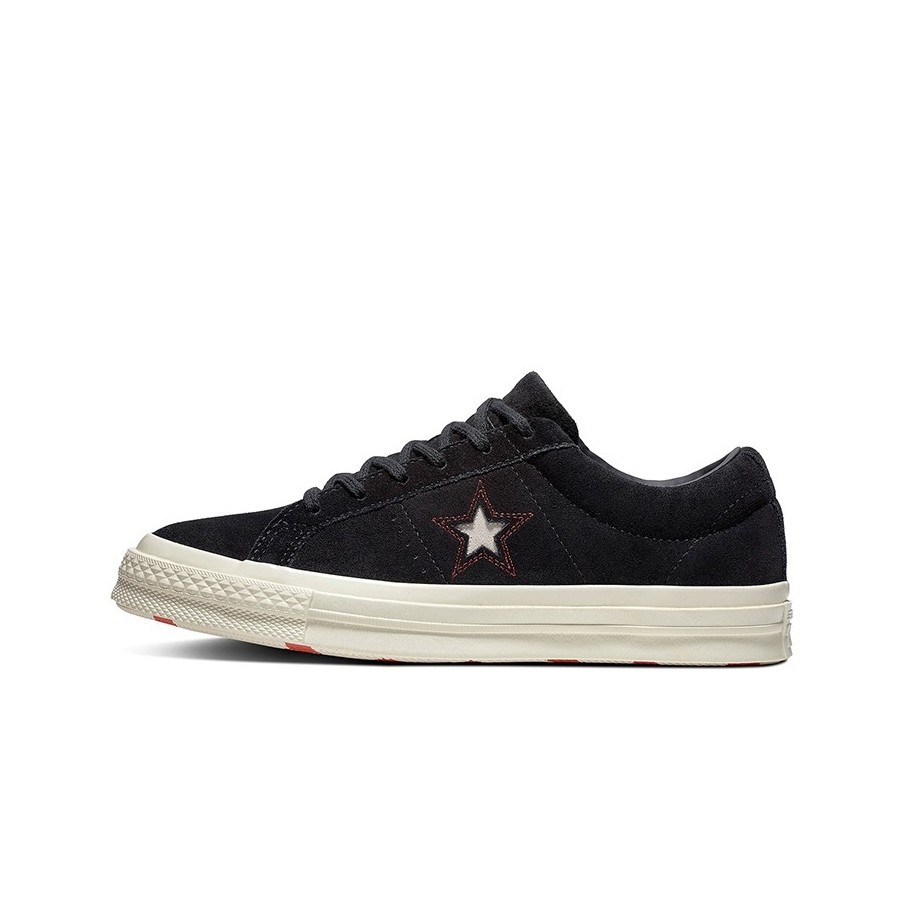 [Mã FAMALLT5 giảm 15% đơn 150k] Giày Sneaker Nữ One Star Converse - 163193V - Black/Sedona Red/Egret