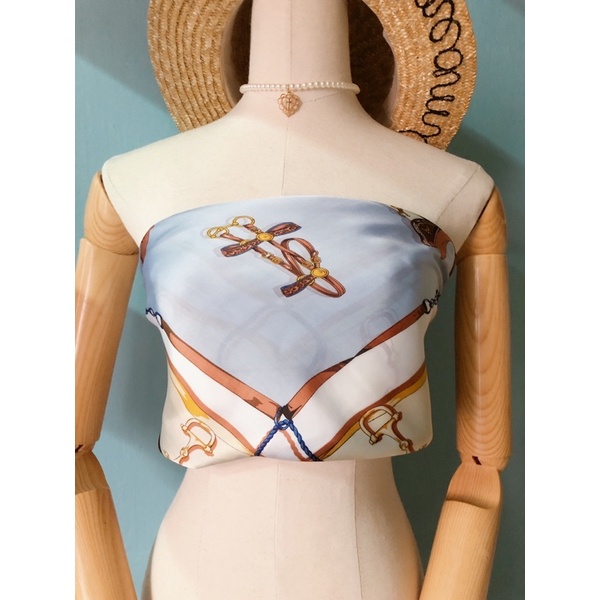 Khăn bandana cột áo yếm turban choàng cổ thanh lịch size 70cm - Maben