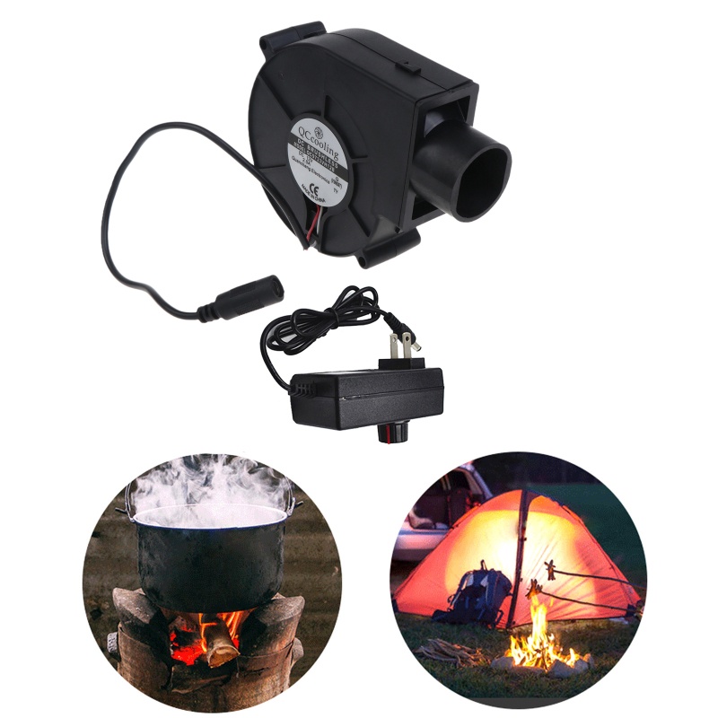 Quạt Thổi Khí 33mm Hỗ Trợ Nướng BBQ DC 12V 2.5A 5500R / Min