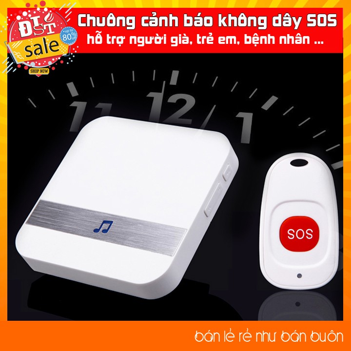 Chuông cảnh báo không dây SOS dành cho người già, người bệnh, trẻ con