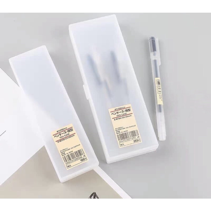 HỘP BÚT NHỰA SIZE S/L/ 2 NGĂN MUJI