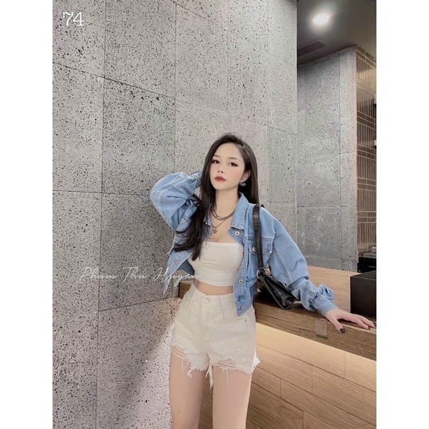 ÁO KHOÁC JEANS CROP