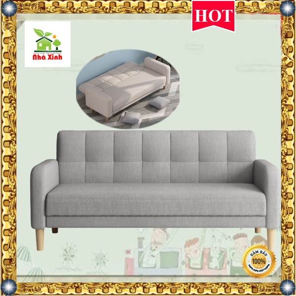 Ghế Sofa thông minh Có tay vịn - Giường Đa Năng cao cấp phong khách KT 170 x 52 cm ( Màu Xanh, Màu xám)