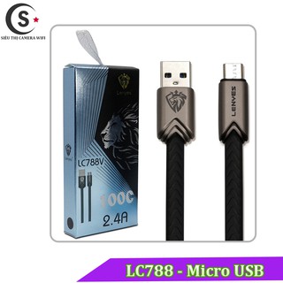 Cáp sạc nhanh micro usb lenyes lc788 - cáp sạc chống cháy nổ