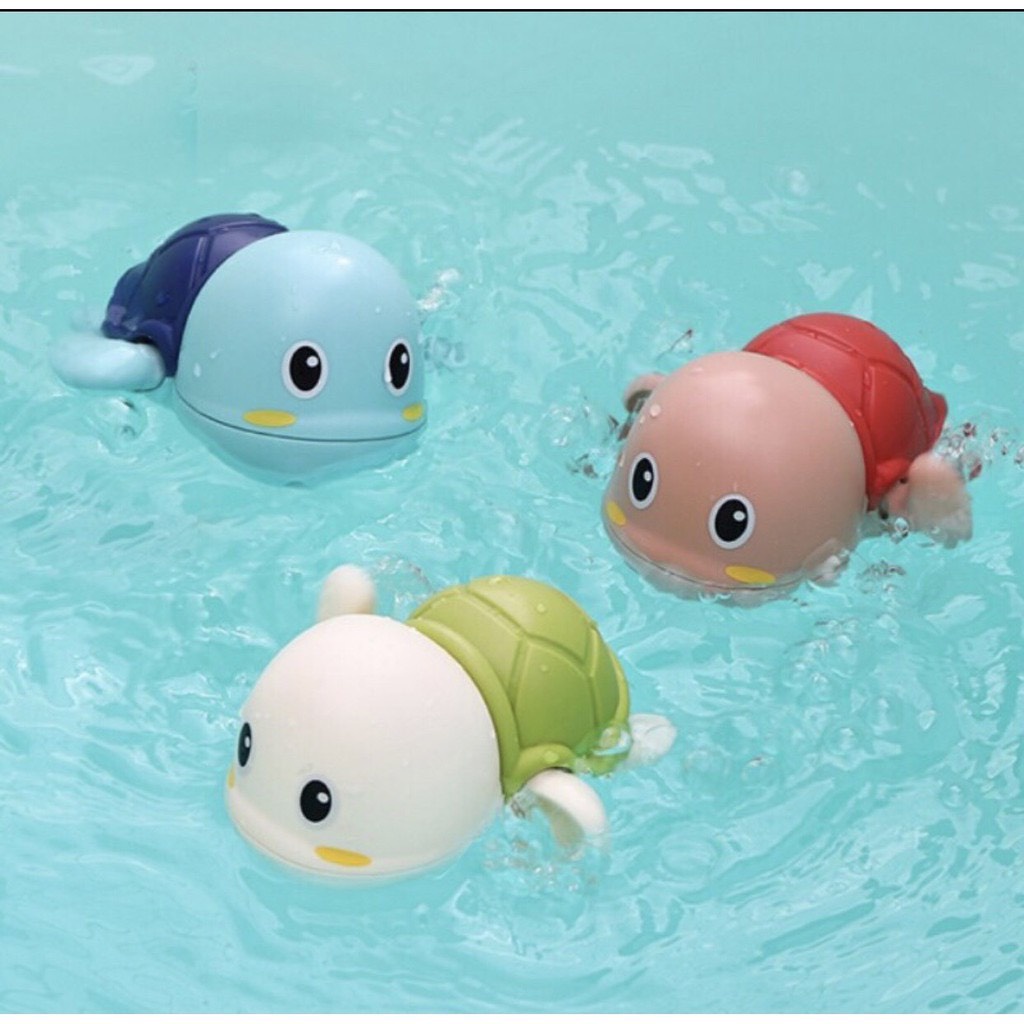 Rùa bơi trong nước đồ chơi nhà tắm cho bé