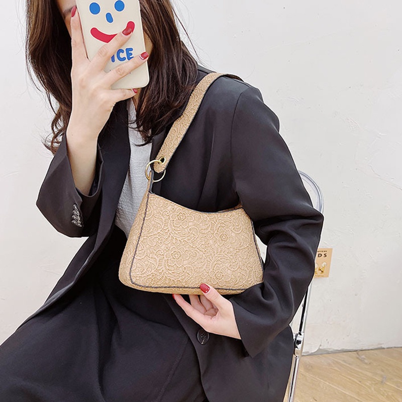 Túi Đeo Vai Màu Trơn Phong Cách Phương Tây Thời Trang