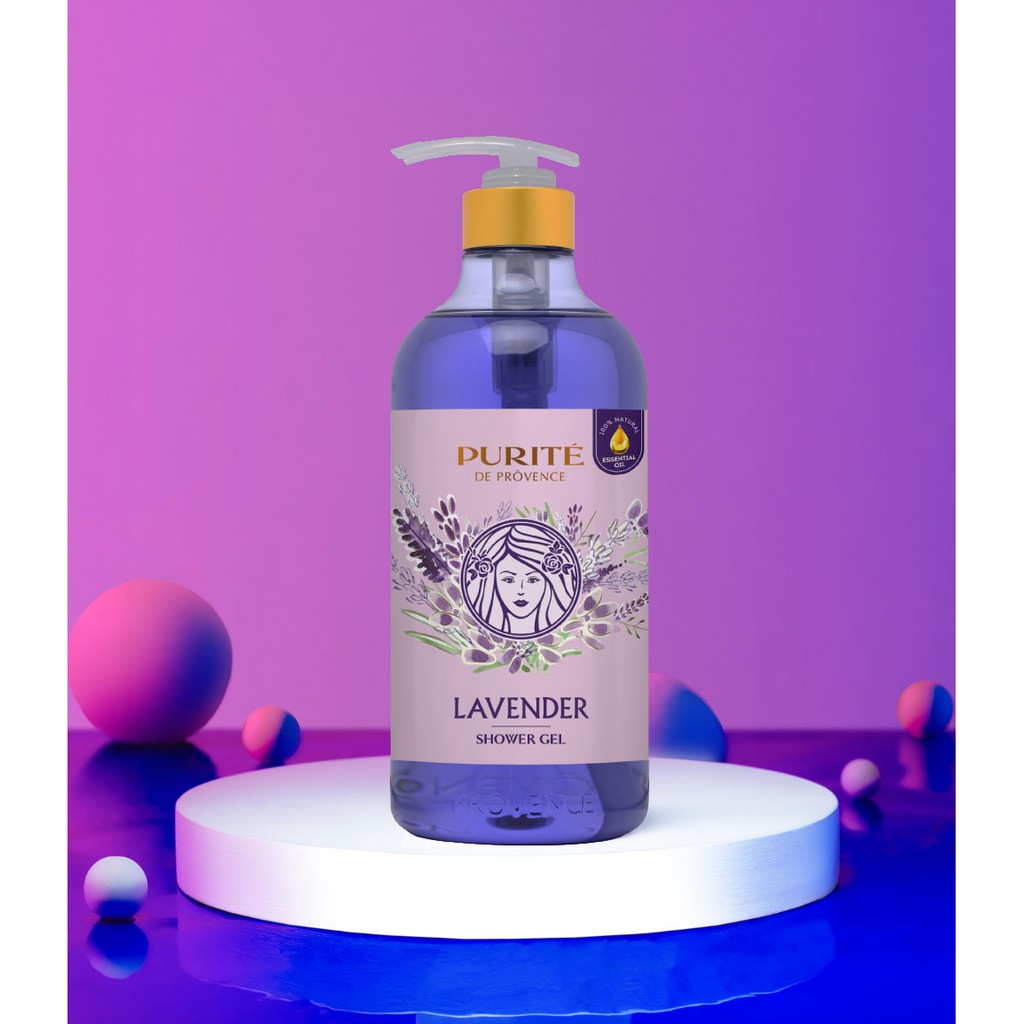 Sữa Tắm Purité Lavender Shower Gel Hương Hoa Oải Hương 850ml