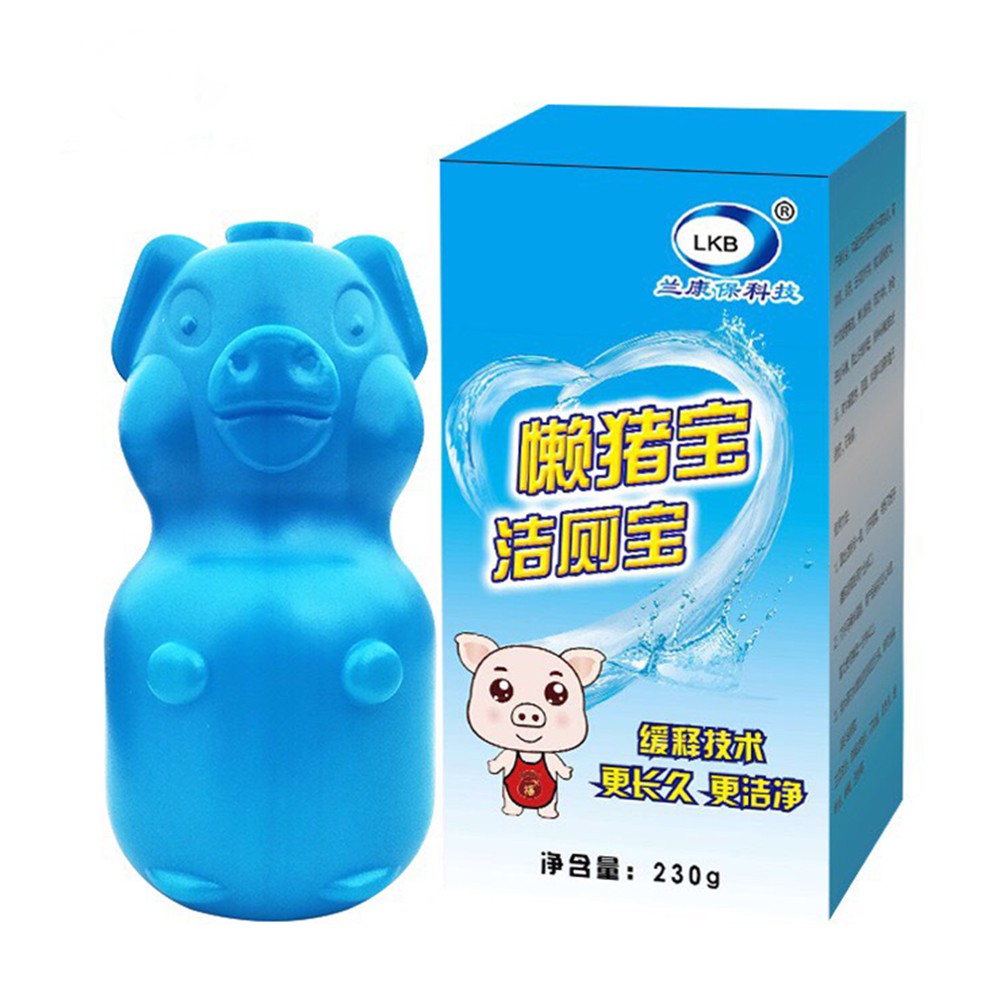 Lọ thả bồn cầu hình con lợn khử mùi hôi, diệt khuẩn &amp; vết Ố vàng