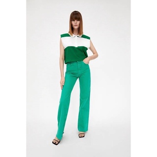 Áo Croptop có cổ phối 2 màu