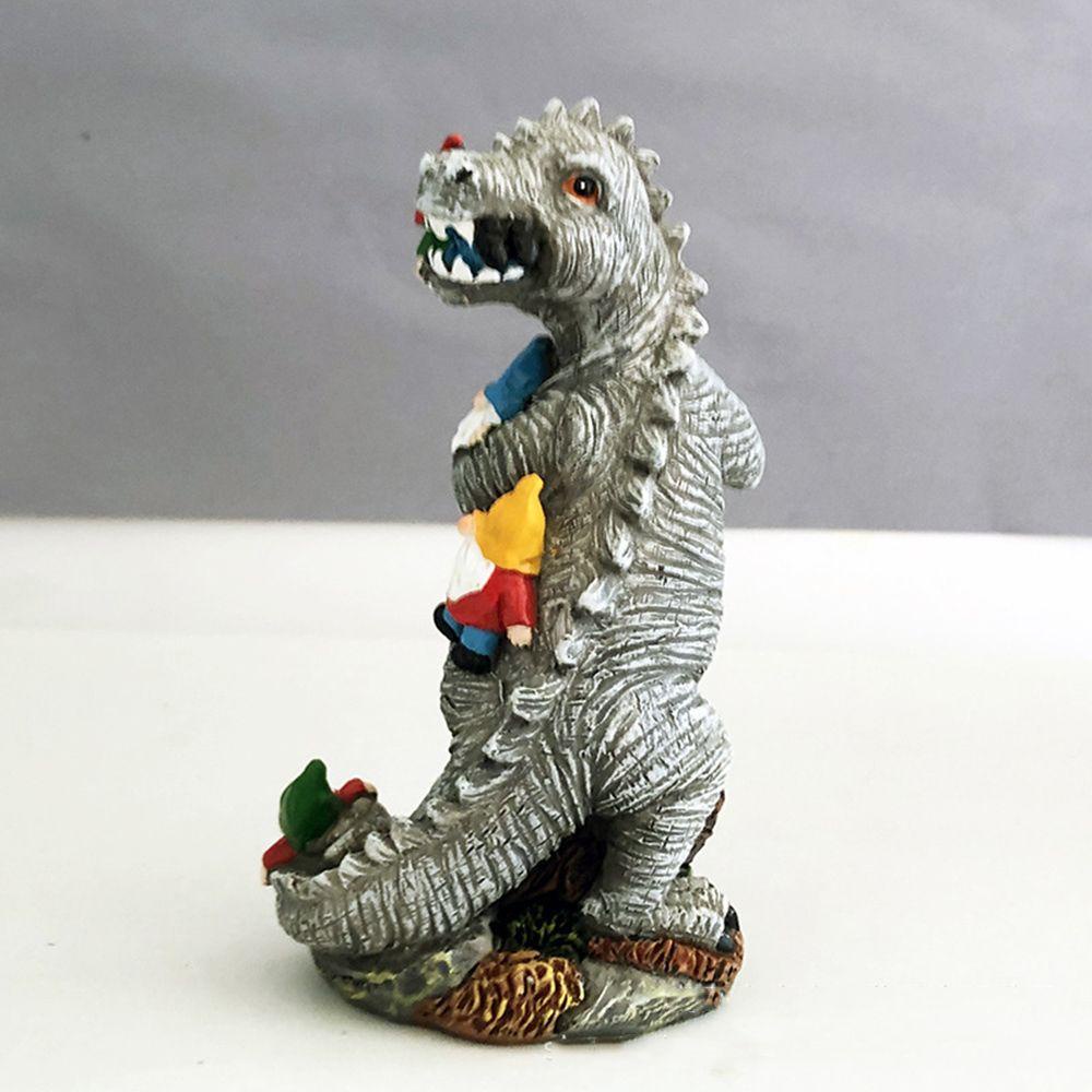 Mô Hình Khủng Long Ăn Gnomes Vui Nhộn Trang Trí Sân Vườn