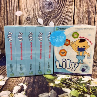 Combo 5 hộp Khẩu Trang Lily cho bé ( 50 cái )