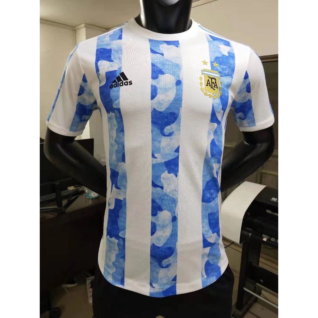Áo Thun Bóng Đá Đội Tuyển Argentina 2021 s-2xl * Hàng Có Sẵn/ Được Đóng Hộp Ngày mai*