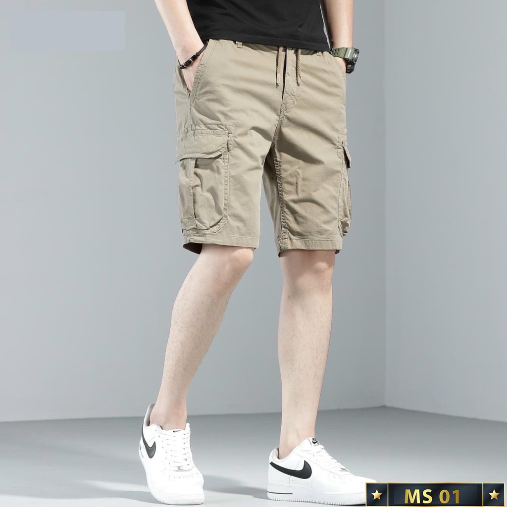 Quần short kaki nam túi hộp thời trang cao cấp Tô Tồ Shop, quần đùi nam chất kaki co giãn  mẫu mới - QKK04