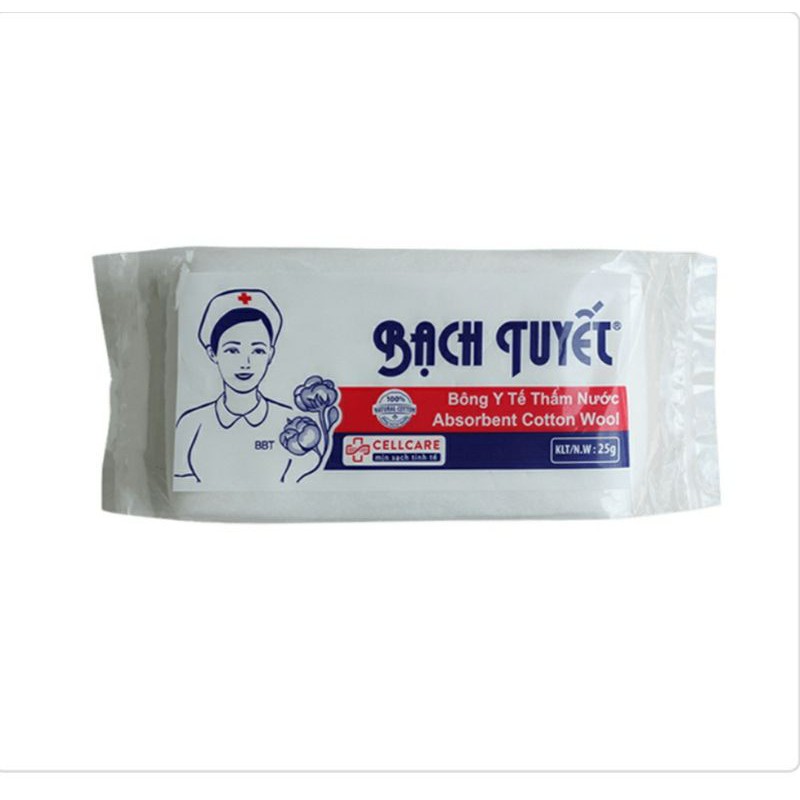 Bông  y tế Bạch Tuyết  25g