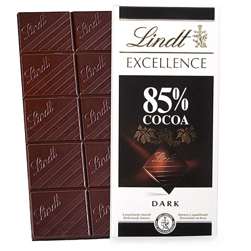 Bánh Chocolate Lindt Excellence Dark 85% 100g hàng Pháp date 9/2022