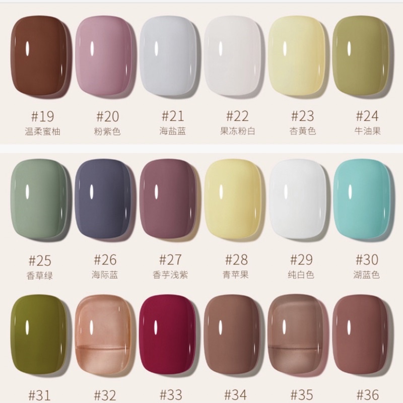 Sơn cream , sơn Gel nén phong cách Nhật Bản siêu đặc fullsize 5ml trang trí móng Nail