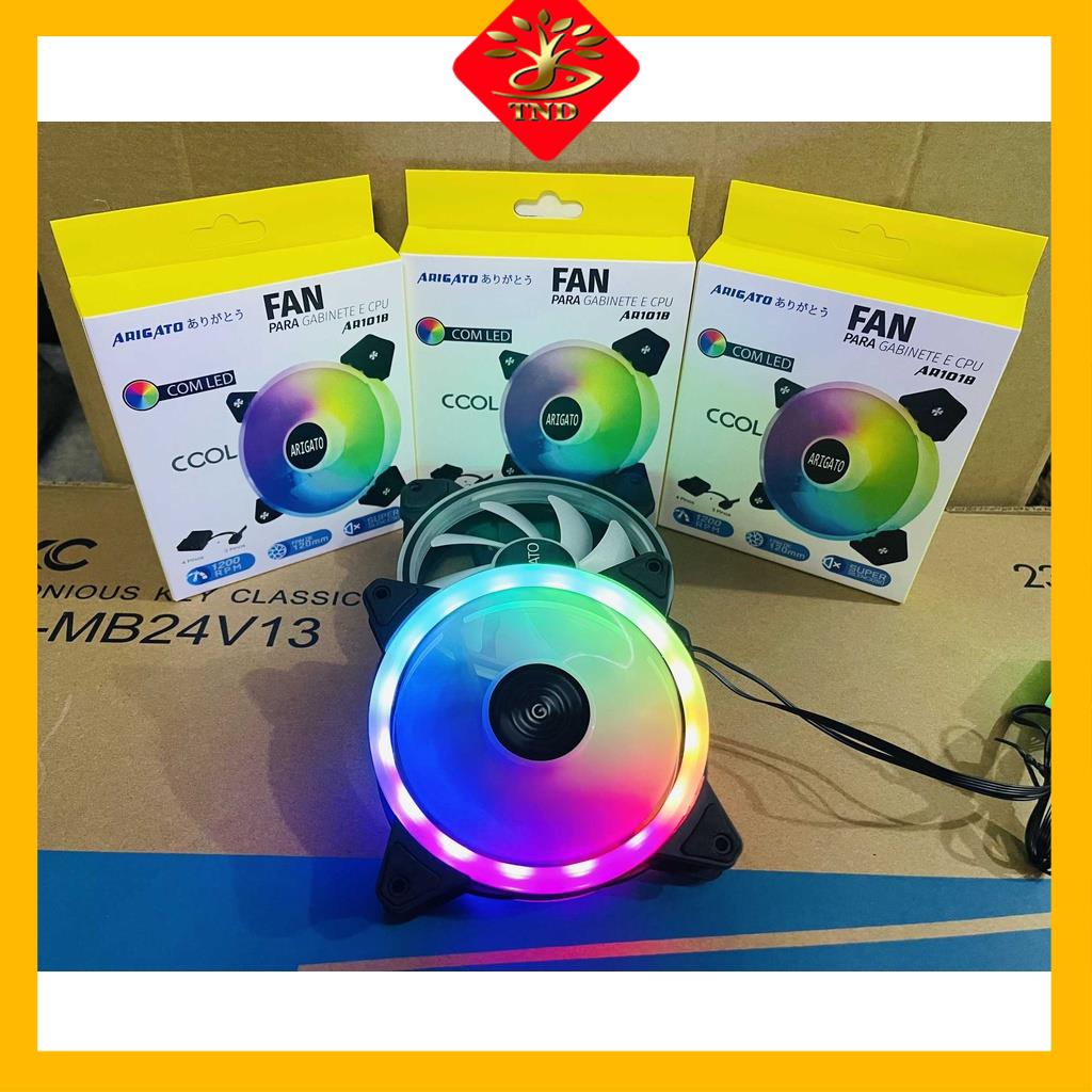 Quạt tản nhiệt Fan led RGB case 12cm Arigato 101