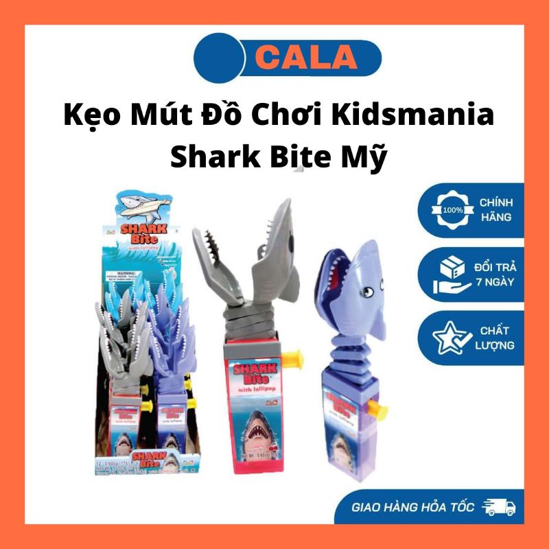 Kẹo mút đồ chơi Shark Bite 17gr Mỹ