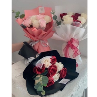bó hoa hồng sáp 9 bông