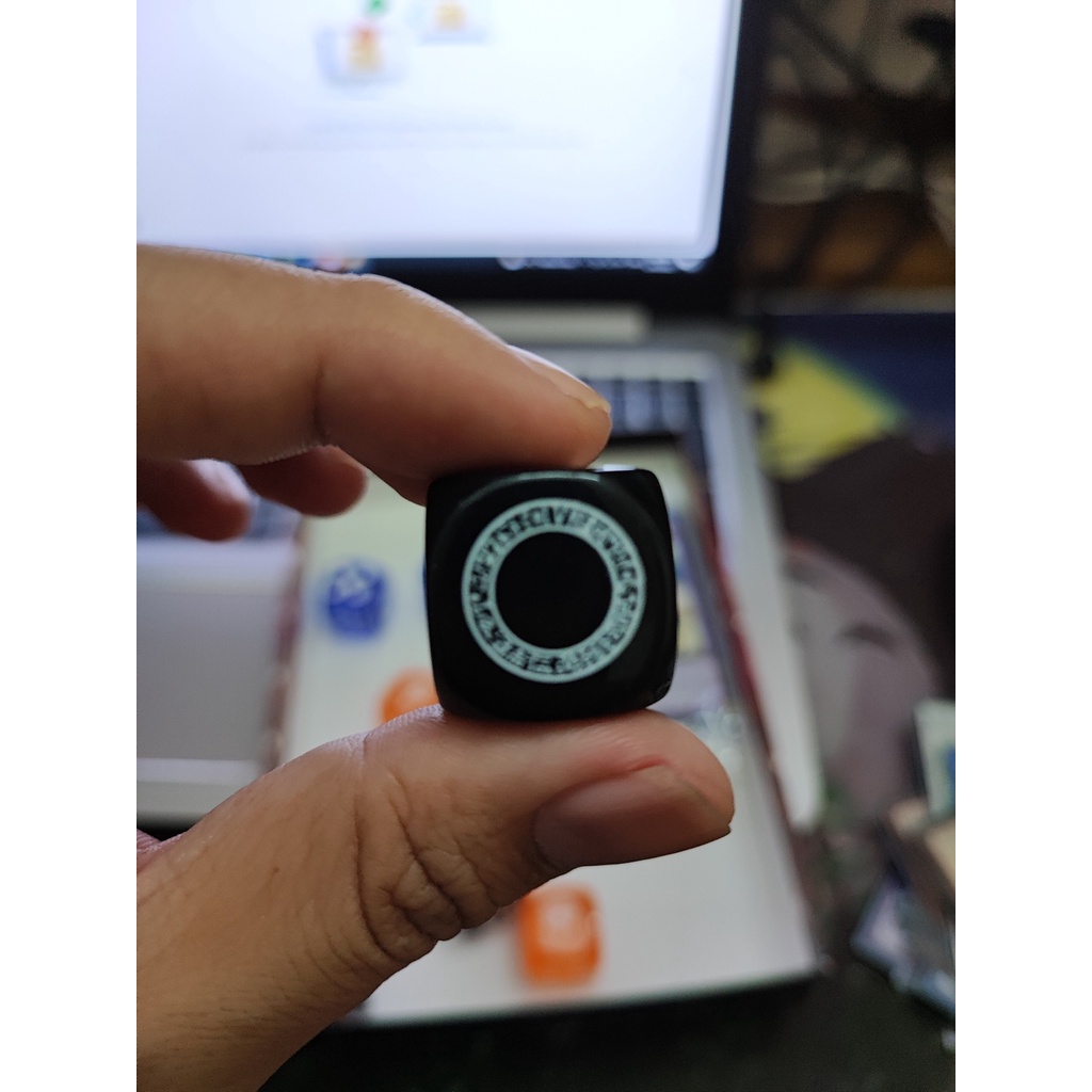 1 Cục Xúc xắc/ Dice/ Die/ Xí ngầu Legendary Duelists Season 3 : Dark Magical Circle Black Die