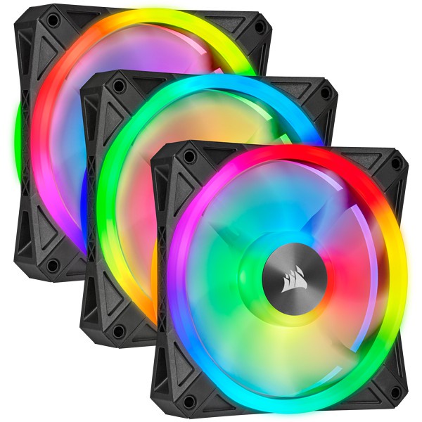 Fan case Corsair LL120/QL120 RGB 120mm RGB LED PWM Fan (Pack 3)