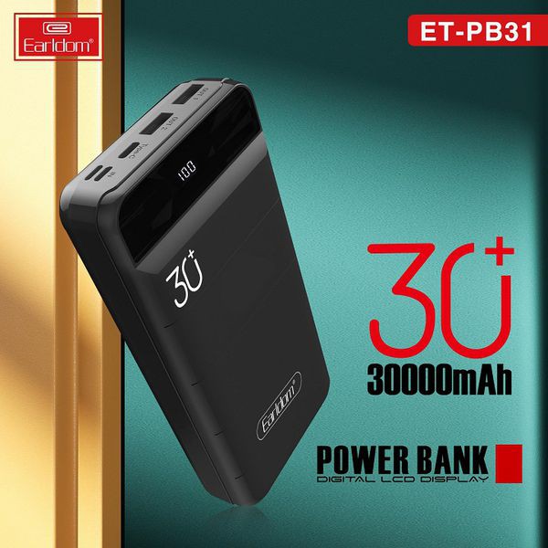 Sạc Dự Phòng 30.000mAh Earldom PB-31 [ BH 12 tháng ]