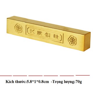 Thỏi cây ĐỒNG đặc 5.8cm(chiêu tài,chiêu lộc)