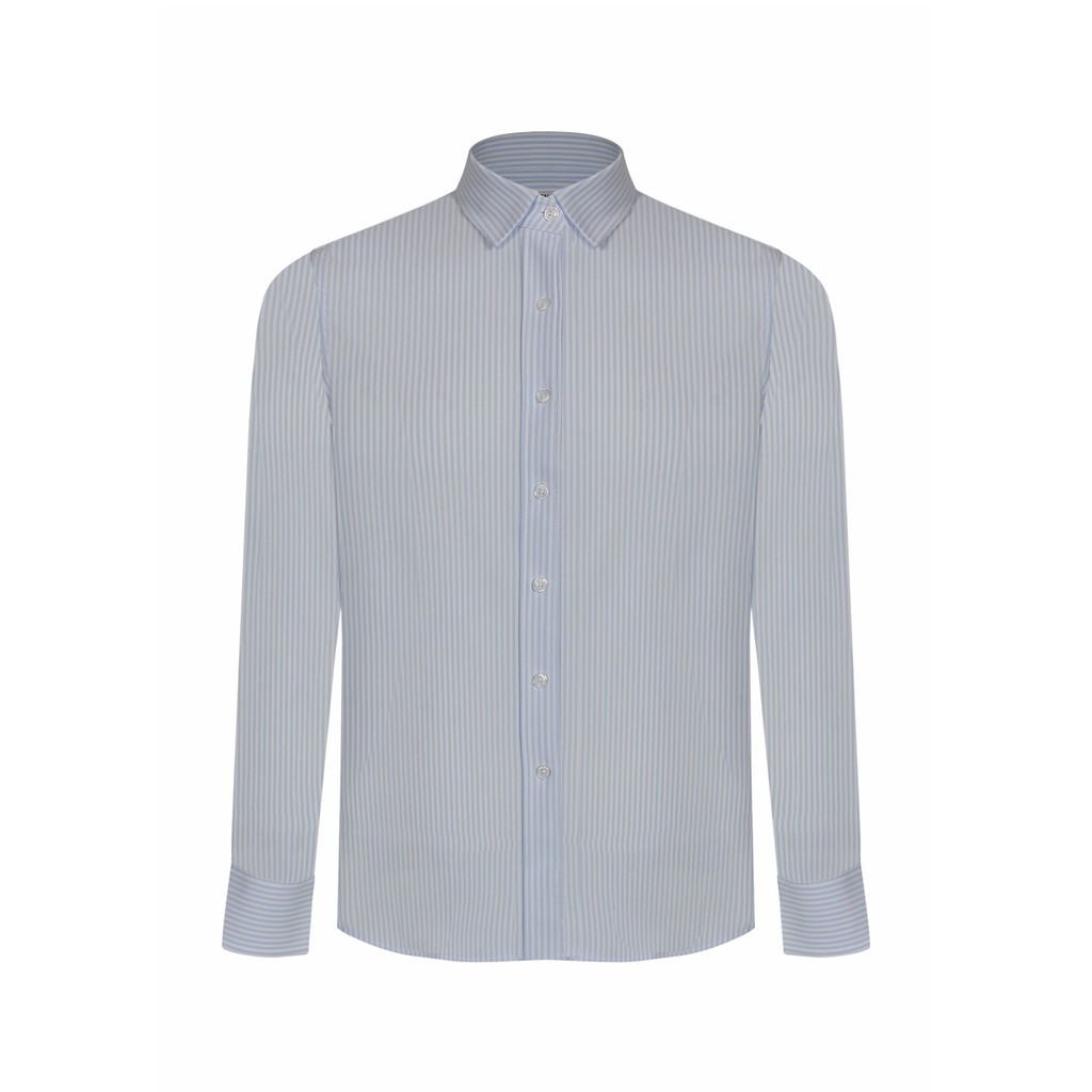 Áo sơ mi nam Knit Japan kẻ xanh N087 NAM TNG