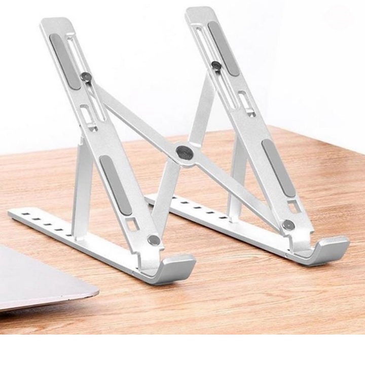 Giá đỡ laptop tuỳ chỉnh góc nghiêng để phù hợp góc nhìn của bạn chất liệu hợp kim nhôm, hỗ trợ tản nhiệt tốt cho máy tín