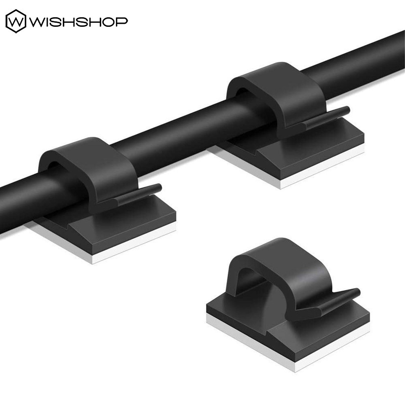 Bộ 10 Dụng Cụ Sắp Xếp Dây Cáp / Kẹp Cố Định Cáp Sạc / Tự Dính Để Bàn / Sắp Xếp Gọn Gàng / Dây Cáp Cho Máy Tính / TV / Nhà Ở / Văn Phòng, Tổ Chức Dây Cáp Ô Tô