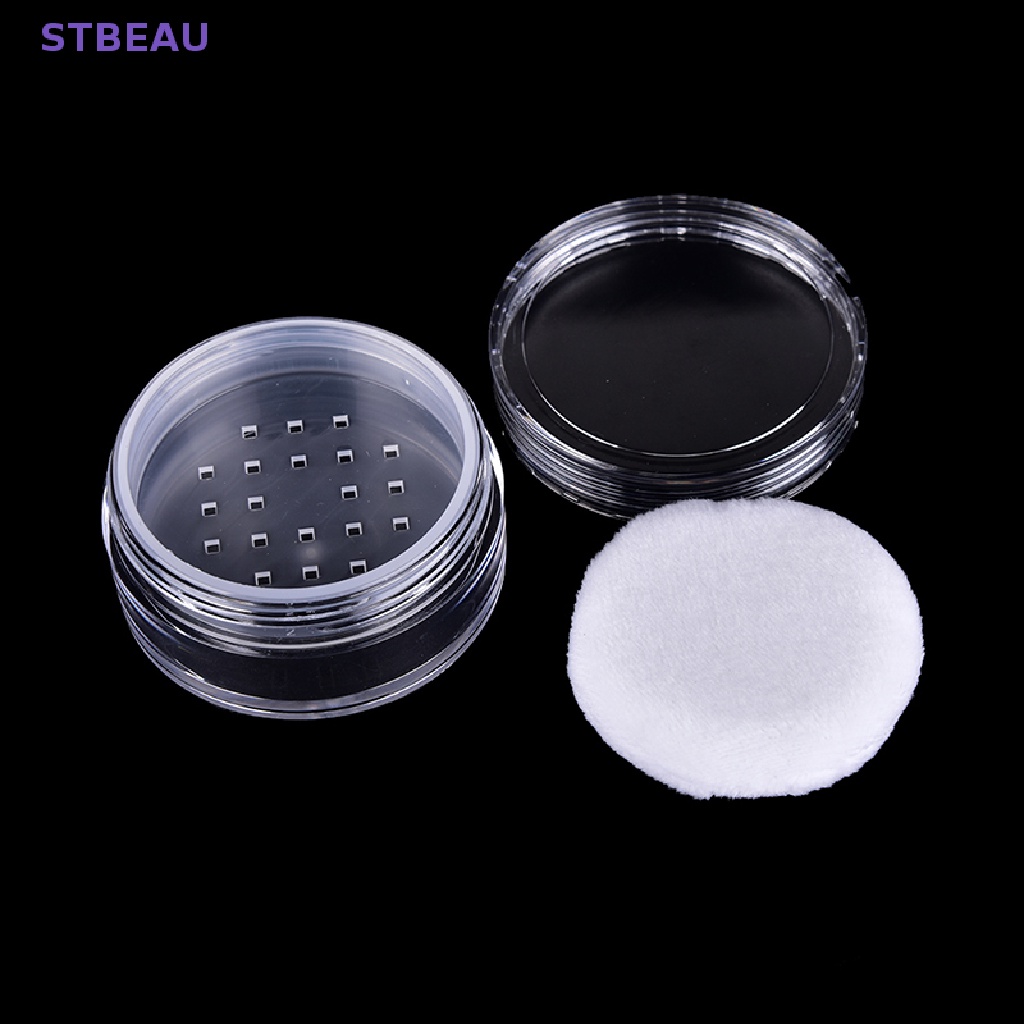 Hộp Rỗng 12ML Đựng Mỹ Phẩm Kèm Mút Trang Điểm Tiện Lợi