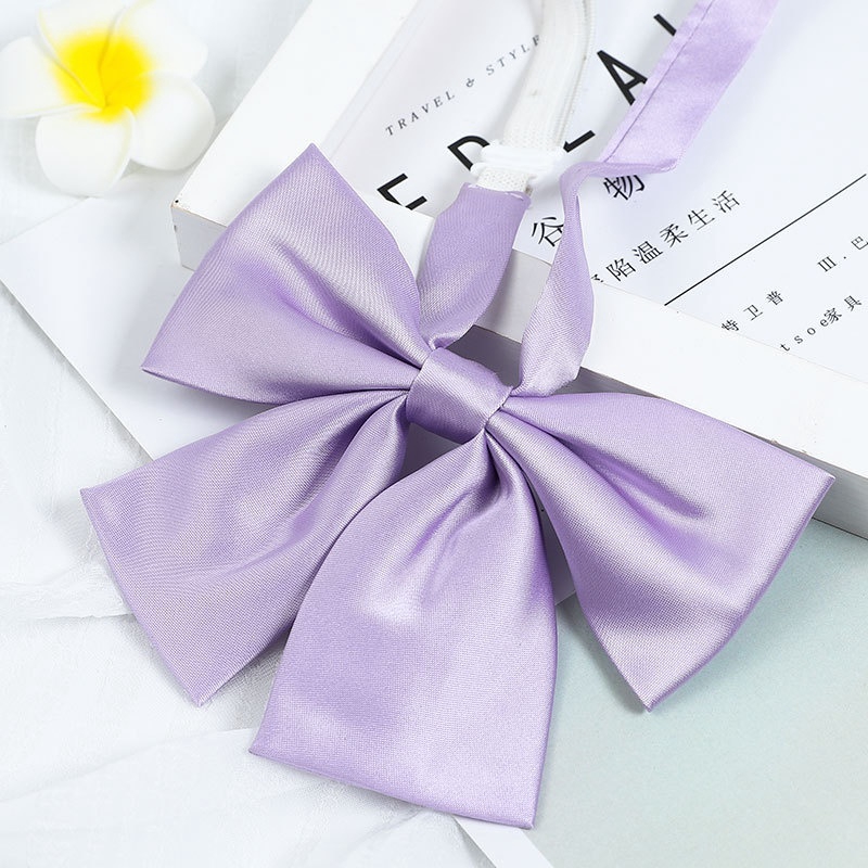 Nơ Cài Cổ Áo Màu Trơn Phong Cách Nhật Bản